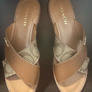 Coach Hilda Leather Sandals 9